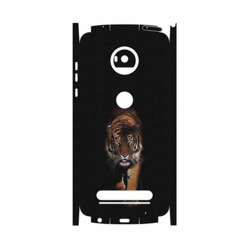 برچسب پوششی ماهوت مدل Wild Tiger-FullSkin مناسب برای گوشی موبایل موتورولا Moto Z2 Play