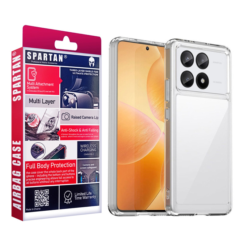 کاور اسپارتان مدل Airbag Space مناسب برای گوشی موبایل شیائومی Poco X6 Pro