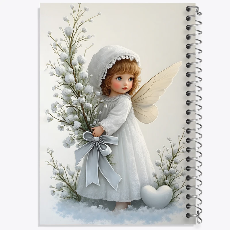 دفتر مشق 100 برگ خندالو طرح فرشته ی کیوت کد F8264