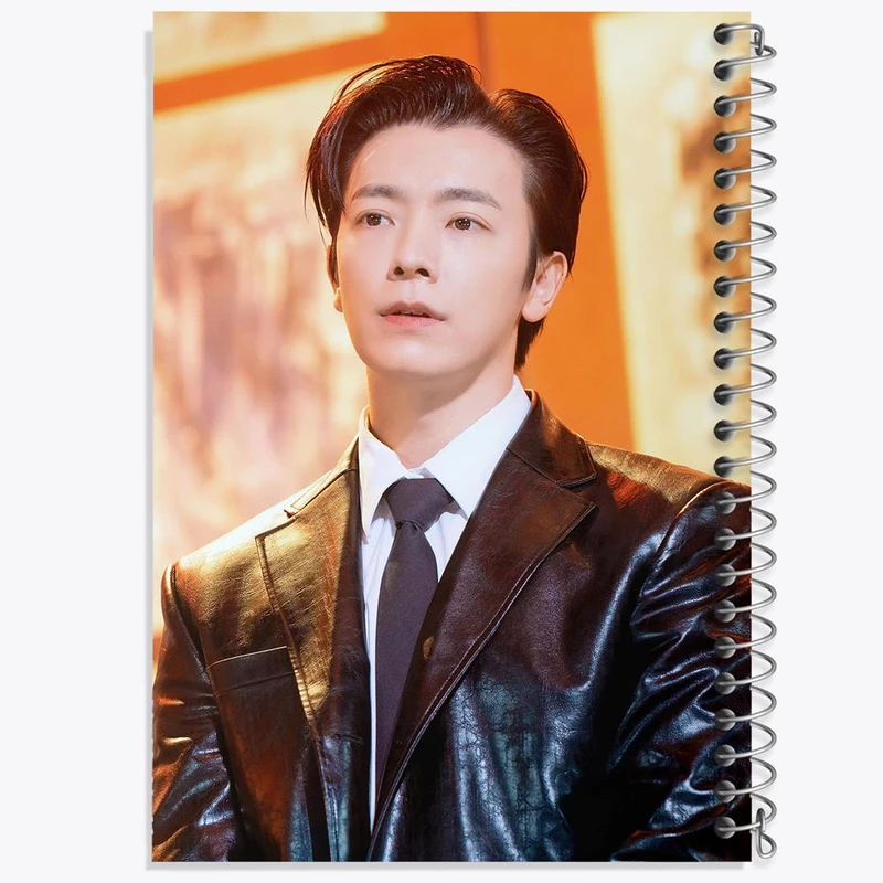 دفتر ژورنال نویسی 50 برگ خندالو مدل نقطه ای طرح دونگهه گروه سوپر جونیور Super Junior کد 21398