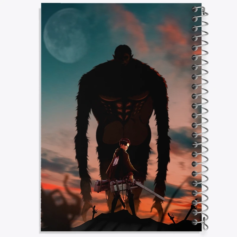 دفتر مشق 50 برگ خندالو طرح انیمه اتک آن تایتان کد F830