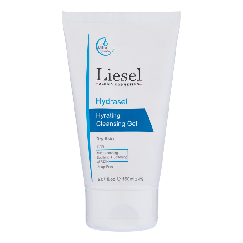 ژل شستشو صورت لایسل مدل Hydrasel مناسب پوست های خشک حجم 150 میلی لیتر