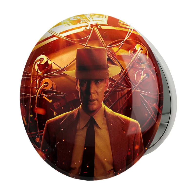 آینه جیبی خندالو طرح اوپنهایمر Oppenheimer مدل تاشو کد 31021