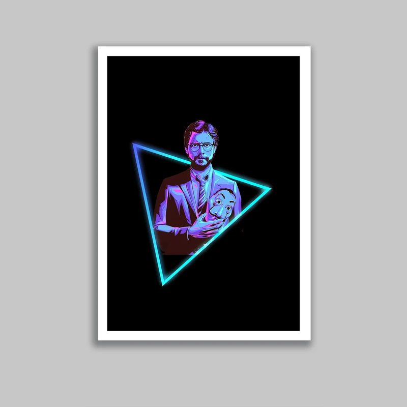 تابلو مدل سریال خانه کاغذی Money Heist کد LA-G10663