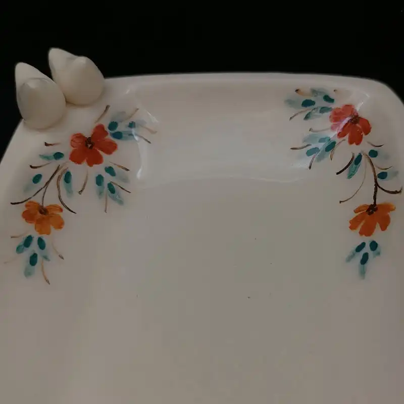 شیرینی خوری سرامیکی هیوا طرح رولت پیچک رز کد 15990927