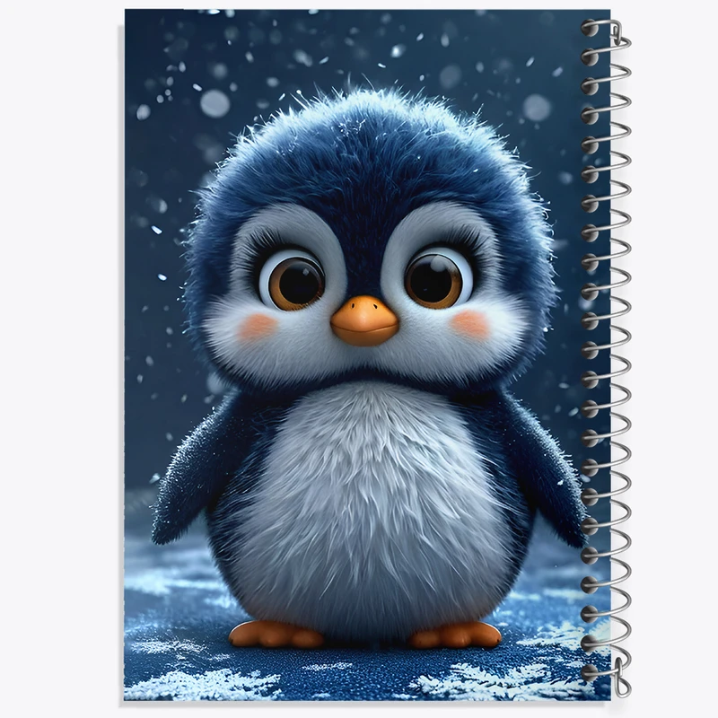 دفتر مشق 100 برگ خندالو طرح پنگوئن بامزه کد F8121