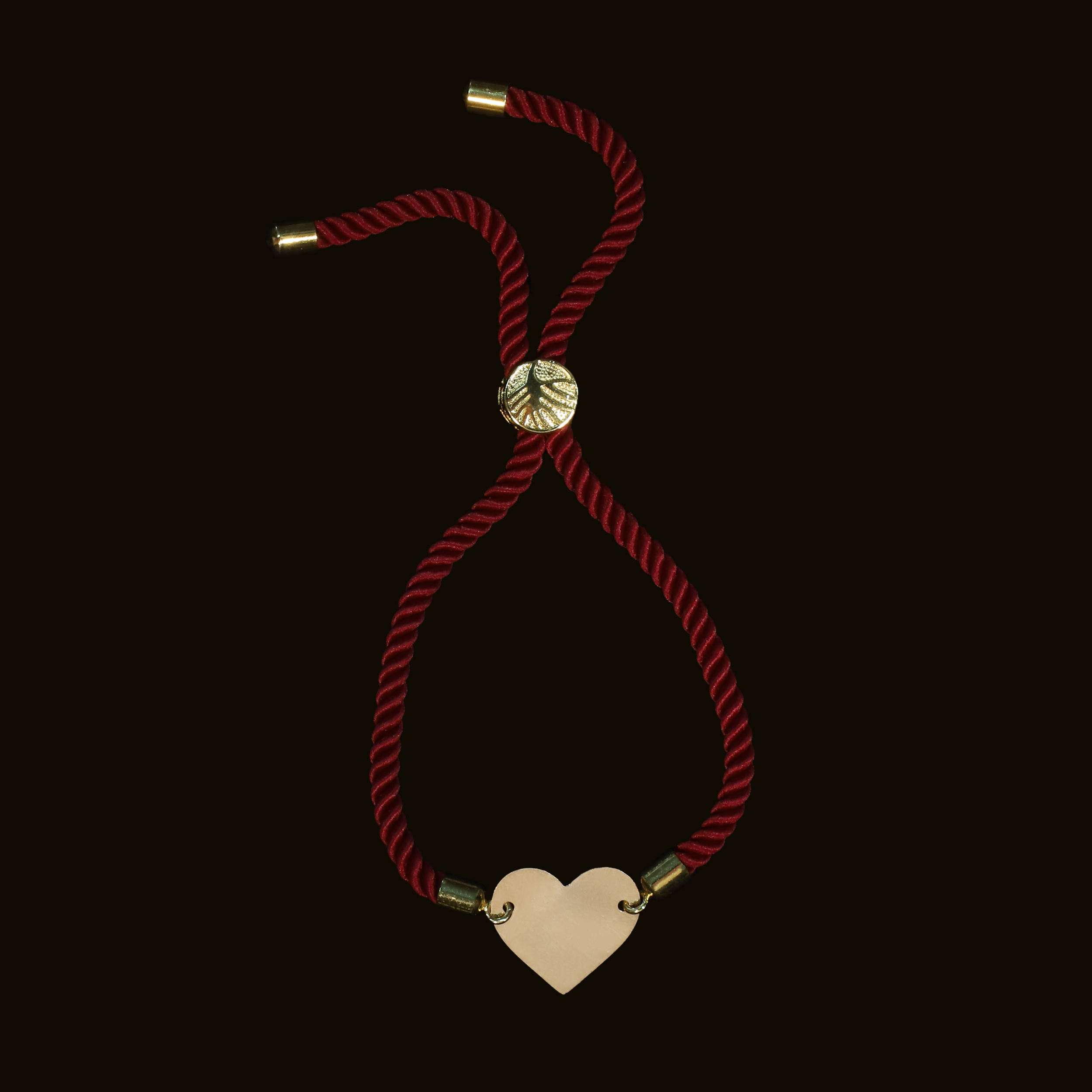 دستبند طلا 18 عیار زنانه آمانژ مدل قلب کد D9670