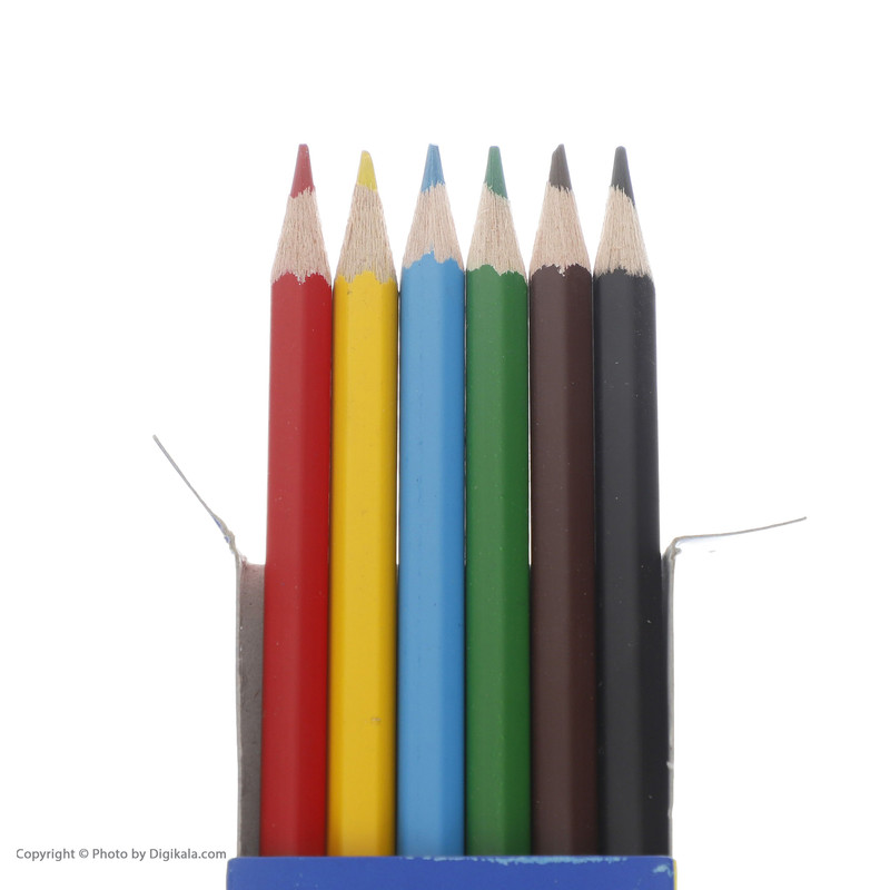 مداد رنگی 6 رنگ پلیکان مدل 604464