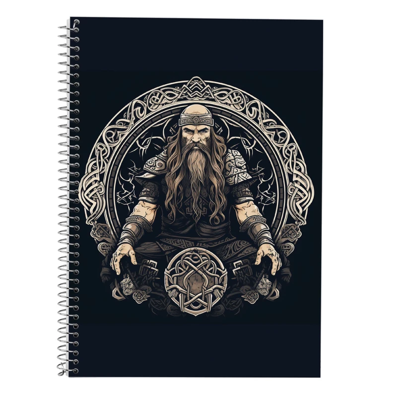 دفتر زبان 50 برگ مدوپد مدل سه خط طرح Vindland Saga کد DF3182