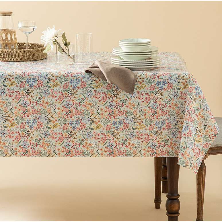 رومیزی انگلیش هوم مدل Flower Square 140x140 رومیزی انگلیش هوم مدل Flower Square 140x140