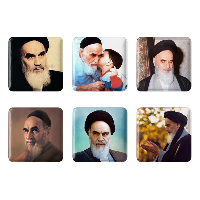 مگنت خندالو مدل امام خمینی (ره) کد 134B مجموعه 6 عددی