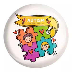 پیکسل خندالو طرح اتیسم Autism کد 26752 مدل بزرگ