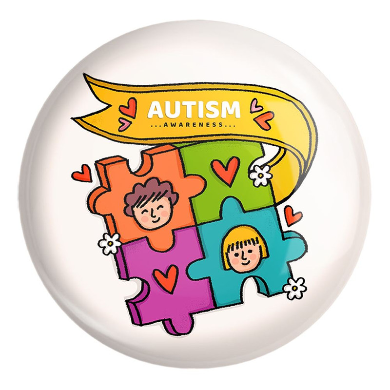 پیکسل خندالو طرح اتیسم Autism کد 26752 مدل بزرگ