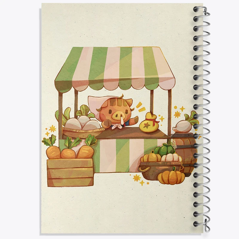 دفتر مشق 50 برگ خندالو طرح بازی انیمال کراسینگ (Animal Crossing) کد 32664