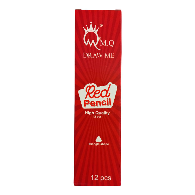 مداد قرمز ام کیو مدل Red Pencil بسته 12 عددی
