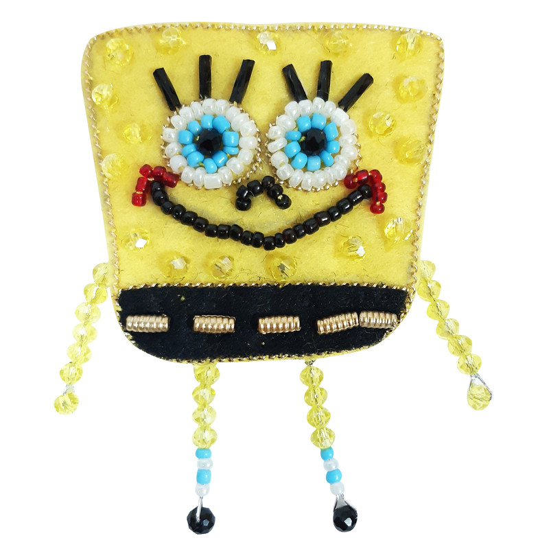 سنجاق سینه دخترانه مدل باب اسفنجی کد 53