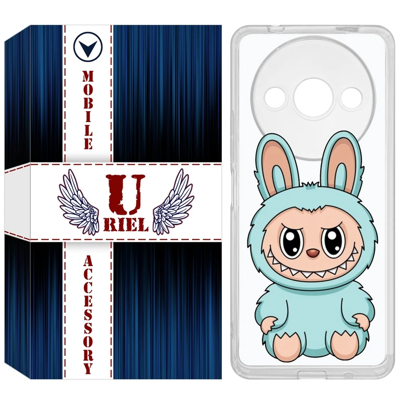 کاور یوریل مدل Clear کد 144 طرح لبوبو مناسب برای گوشی موبایل شیائومی Redmi A3 / A3x