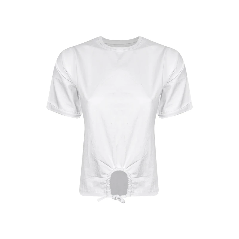 تی شرت آستین کوتاه زنانه مدل گت دار