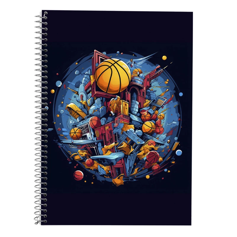 دفتر زبان 50 برگ مدوپد مدل سه خط طرح Slam Dunk کد DF2696