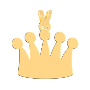 آویز گردنبند طلا 18 عیار زنانه فرشته مدل تاج   WNL-000645