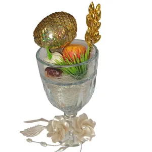 هفت سین مدل گیلاس طرح گل چیپسی