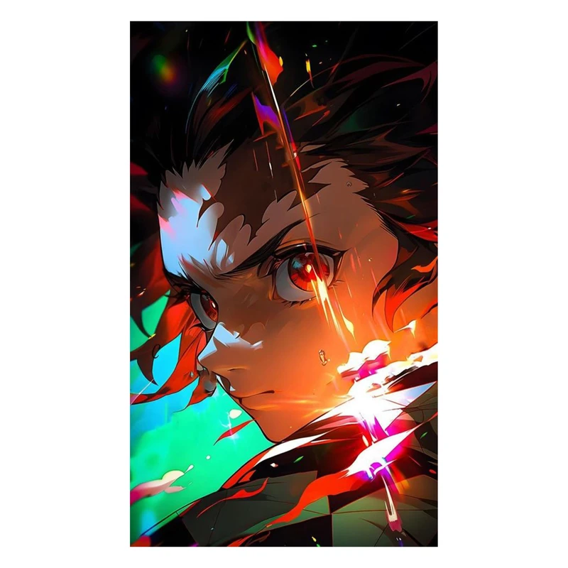 استیکر لپ تاپ و موبایل مدل انیمه طرح شیطان کش کامادو تانجیرو demon slayer kamado tanjiro کد 275