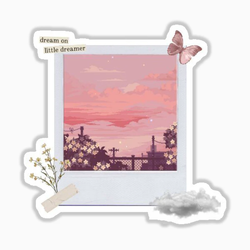 استیکر لپ تاپ و موبایل بووم طرح نقاشی  کد MR16