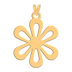 آویز گردنبند طلا 18 عیار زنانه فرشته مدل گل WNL-000259