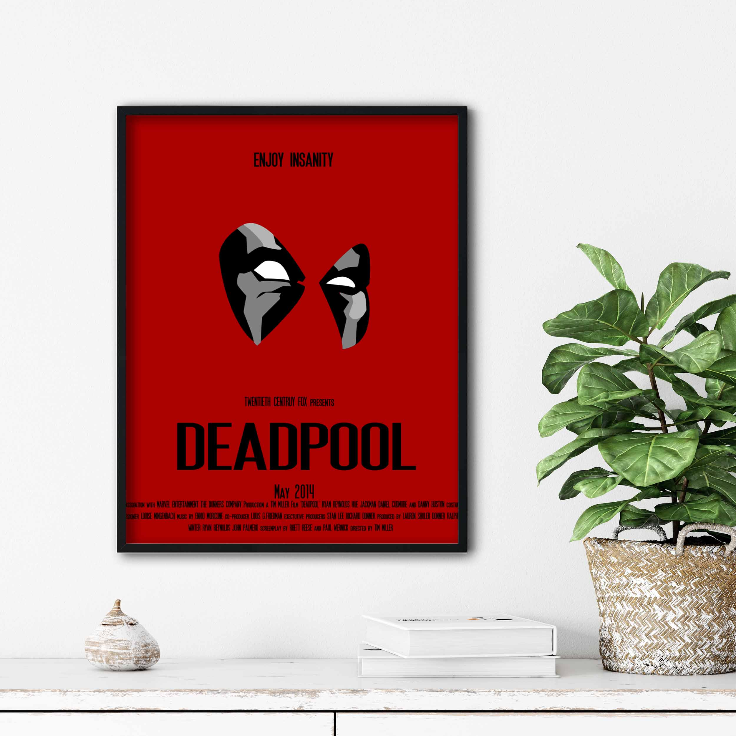 تابلو آتریسا طرح پوستر فیلم Deadpool مدل ATm120