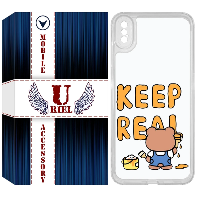 کاور یوریل مدل Clear کد 15 طرح خرس مناسب برای گوشی موبایل اپل iPhone XS Max