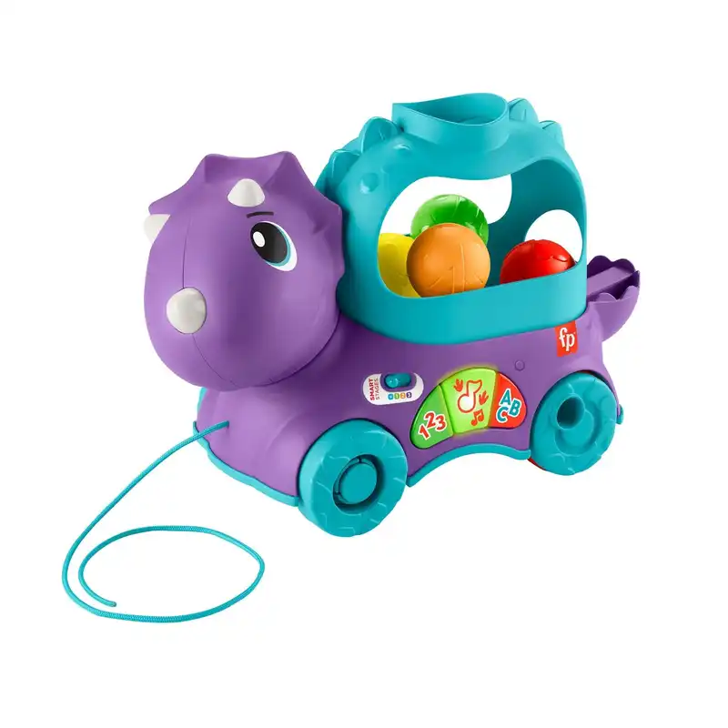 بازی آموزشی فیشر پرایش مدل Poppin Triceratops Dinosaur کد HJN99