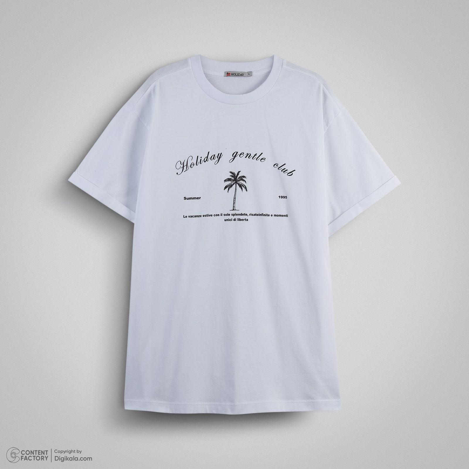 تی‌شرت آستین کوتاه مردانه هالیدی مدل D10104 -  - 2