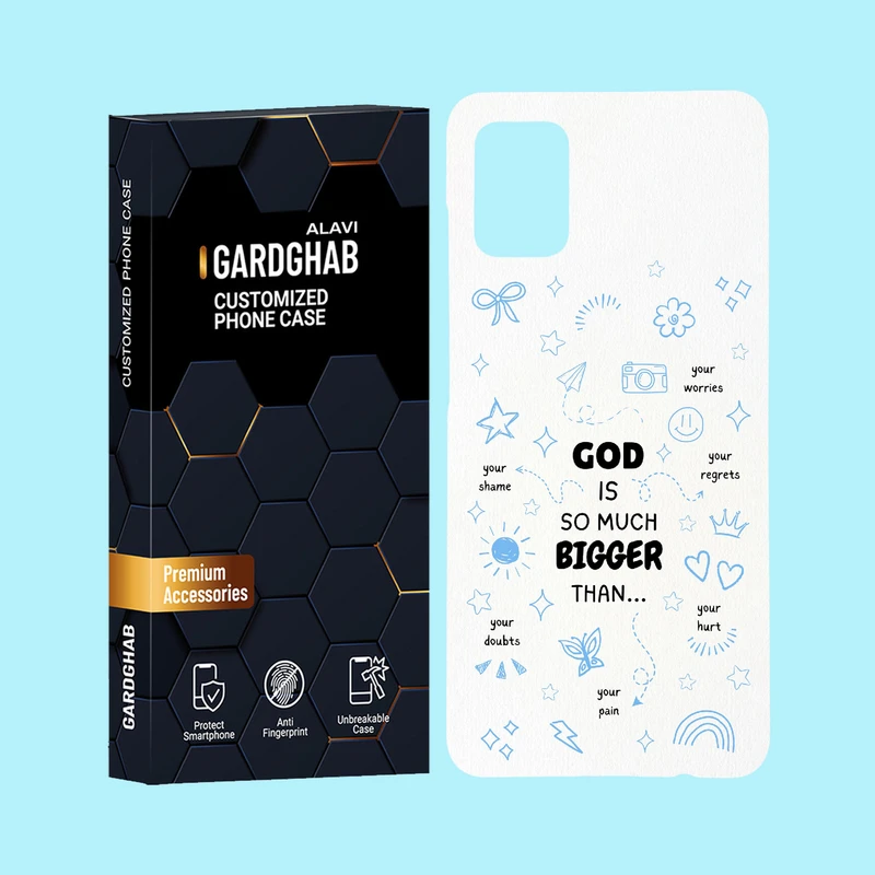 کاور گارد قاب علوی مدل متن مناسب برای گوشی موبایل سامسونگ Galaxy A31