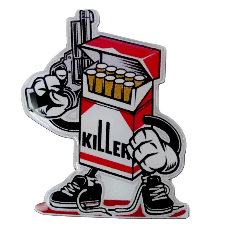 برچسب خودرو مدل ژله ای کد Killer-01