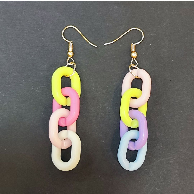 گوشواره دخترانه مدل پاستیلی 8585 گوشواره دخترانه مدل پاستیلی 8585