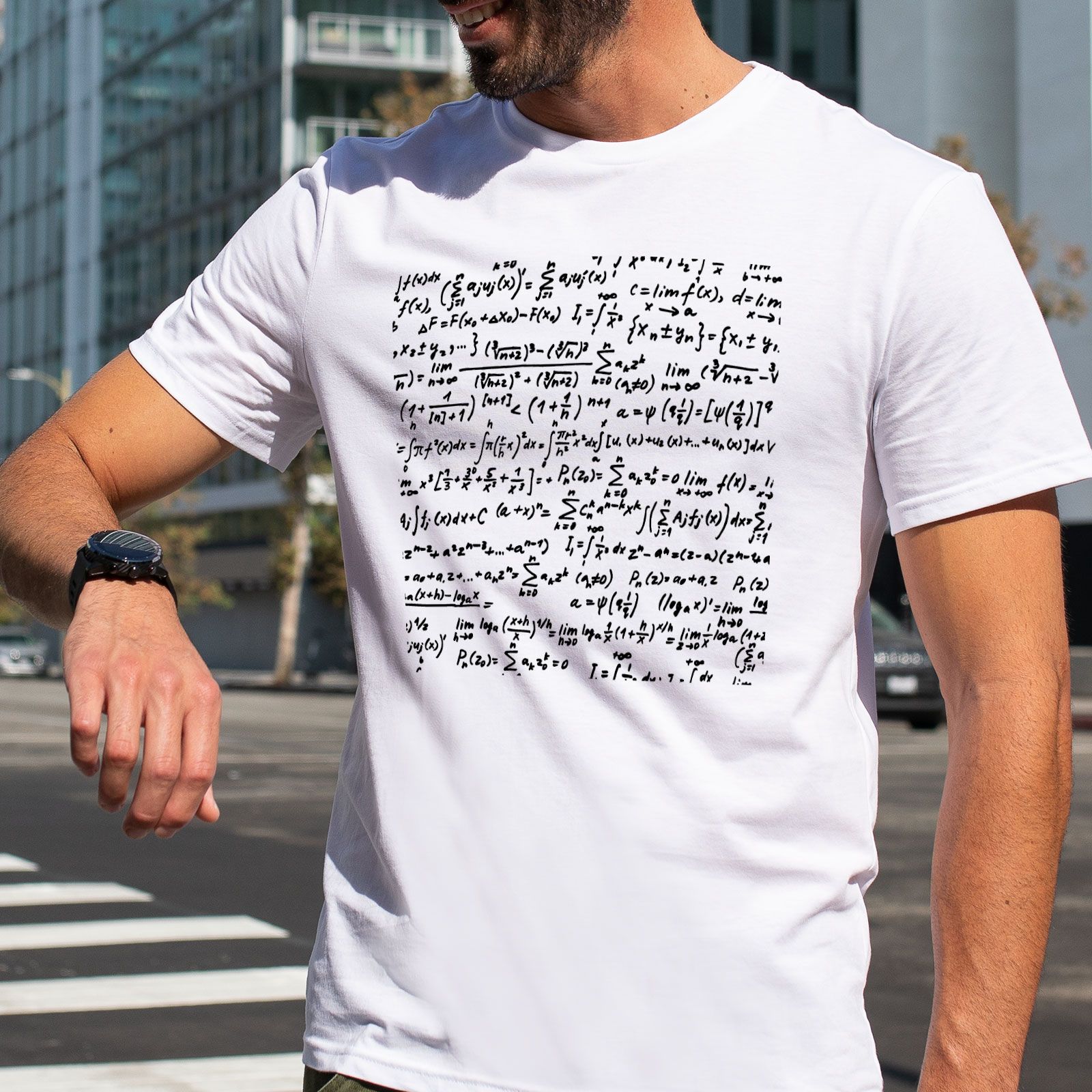تی شرت آستین کوتاه مردانه هومرو مدل TW383 طرح ریاضی فیزیک -  - 6