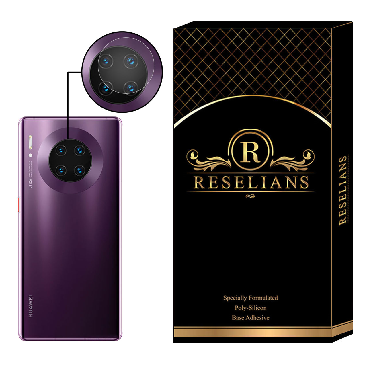 محافظ لنز دوربین رزلیانس مدل RLP مناسب برای گوشی موبایل هوآوی Mate 30 Pro