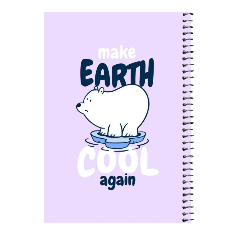 دفتر مشق 80 برگ اس جی مدل خرس قطبی    