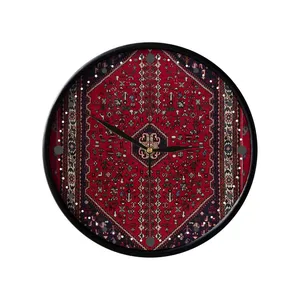 ساعت دیواری مدوپد طرح قالیچه آباده لچک و ترنج مدل C-abade03