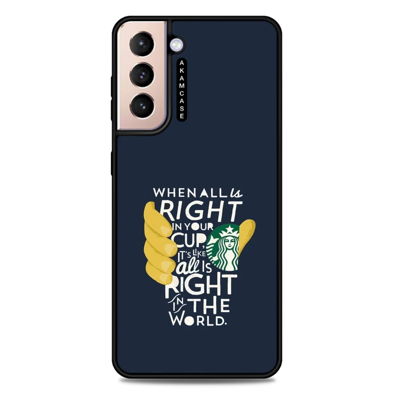 کاور آکام مدل AMC-WSGS21P-STARBUCKS-31 مناسب برای گوشی موبایل سامسونگ Galaxy S21 Plus