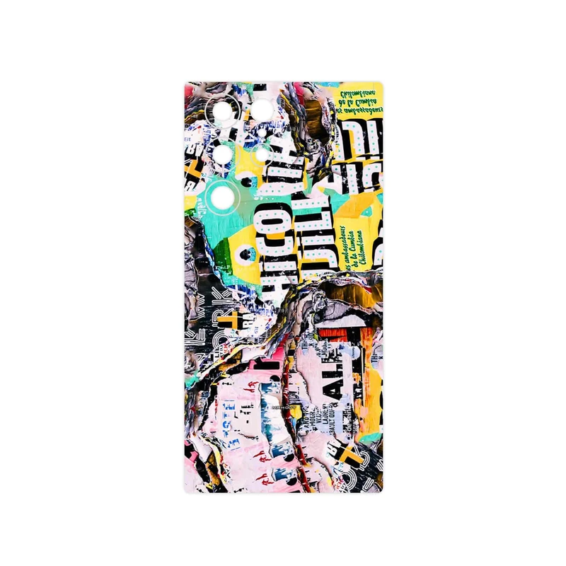 برچسب پوششی ماهوت مدل Collage of Teared Paper مناسب برای گوشی موبایل سامسونگ Galaxy S22 Ultra 5G
