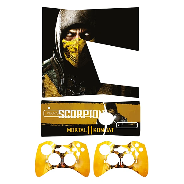 برچسب ایکس باکس 360 اسلیم توییجین وموییجین مدل Mortal Kombat 01 مجموعه 4 عددی 