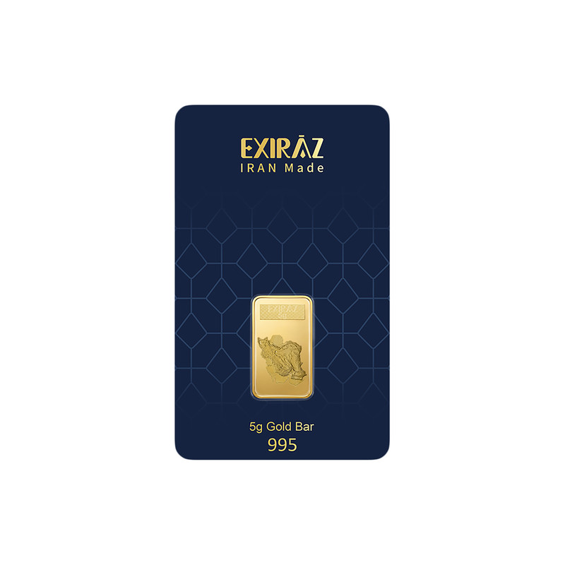شمش طلا 24 عیار اکسیراز مدل EXI-IRN5 - 2