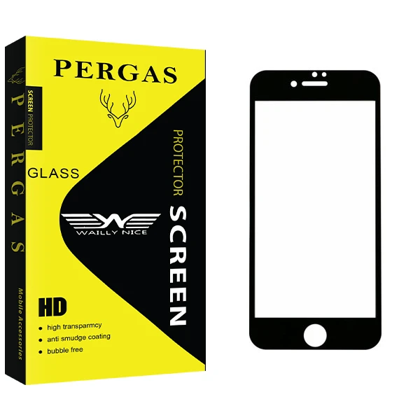 محافظ صفحه نمایش 5D وایلی نایس مدل Pergas Glass مناسب برای گوشی موبایل اپل IPhone 7 plus/8 plus