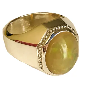 انگشتر نقره مردانه مدل فیلی اوپال اتیوپی