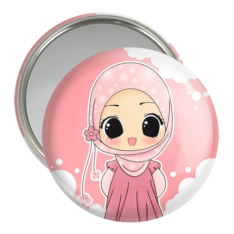 آینه جیبی خندالو مدل دخترانه باحجاب کد 26024