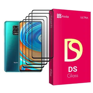 Asda DS Glass MIX004 Screen Protector For Xiaomi Redmi Note 9 Pro Max Pack Of 4