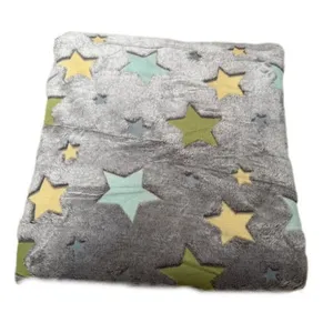 پتو مسافرتی 1 نفر مدل ستاره رنگین سایز 150x200 سانتی‌متر