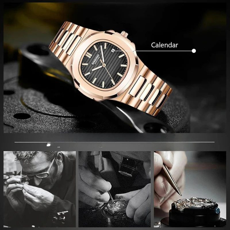 ساعت مچی عقربه‌ای مردانه کوارتز بین باند مدل کلاسیک