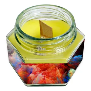 شمع لیوانی طرح نقاشی مدل C558